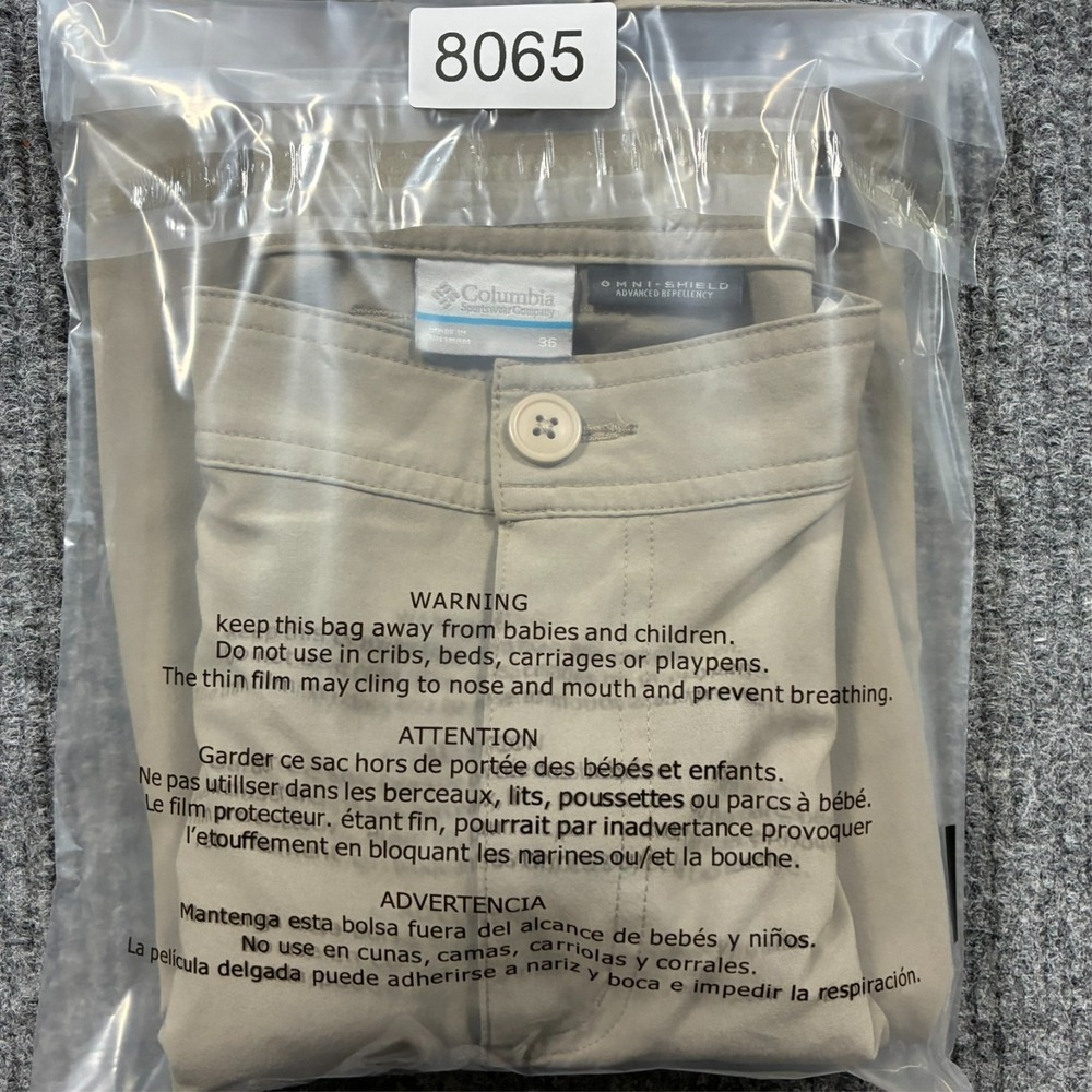 Columbia Mens Cargo Shorts Size 36 Omni-Shield Khaki Hiking Outdoor Performance - Picture 11 of 11